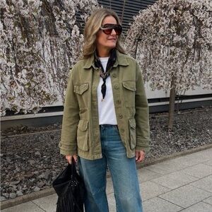 NWT Driftwood Denim Green Embroidered Jacket ✨